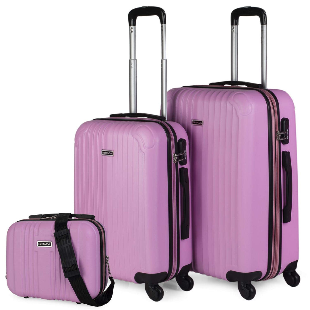 ITACA - Koffer Set Mit Rollen In Gross Für Reisen - Reisekoffer Set Aus Robuster Hartschalenkoffer-S