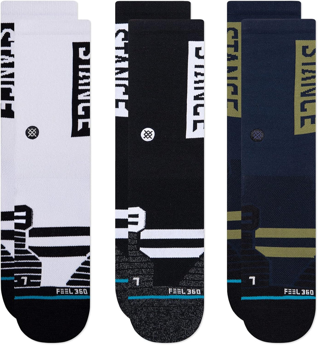 Stance Boyd Mid 3er Pack Socken, Multi, L