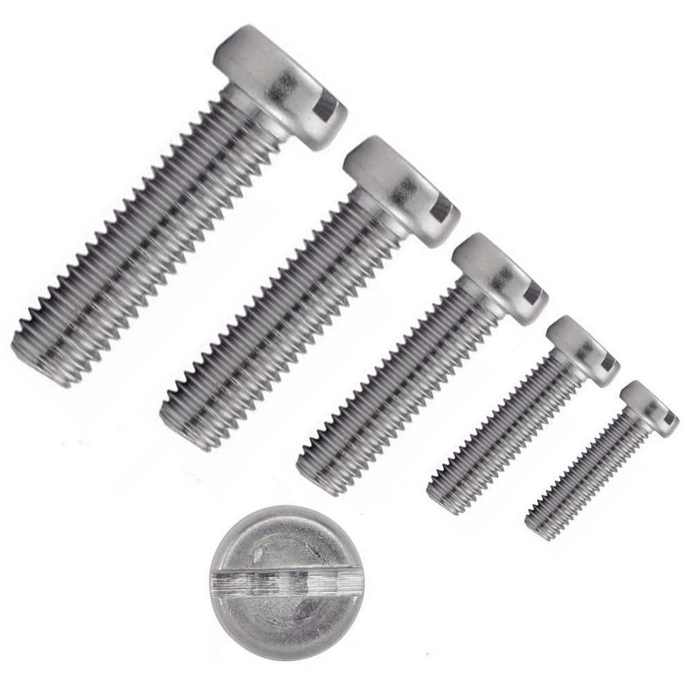 irsa24 1000 Stk. Zylinderschrauben mit Schlitz M 2,6 x 6 mm DIN 84 Edelstahl A2 ISO 1207 Zylinderkop