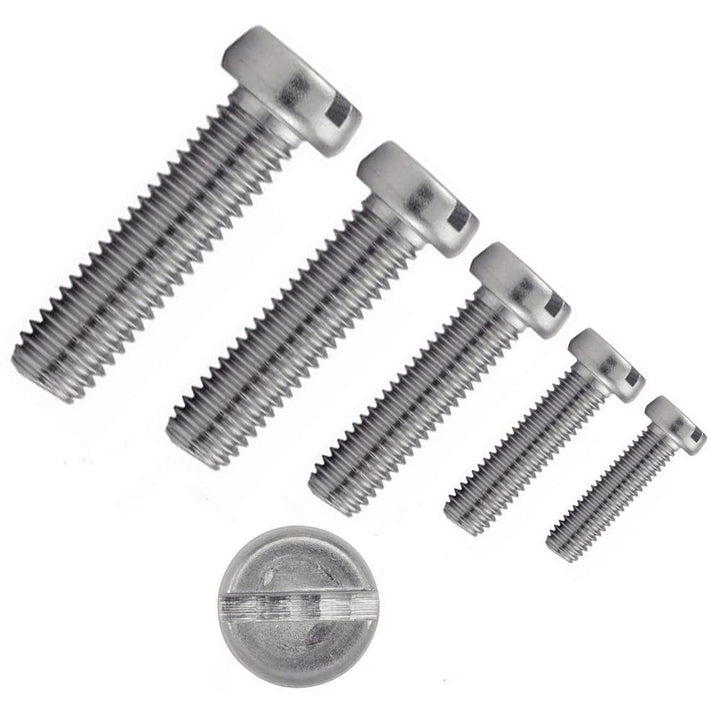 irsa24 1000 Stk. Zylinderschrauben mit Schlitz M 2,6 x 6 mm DIN 84 Edelstahl A2 ISO 1207 Zylinderkop