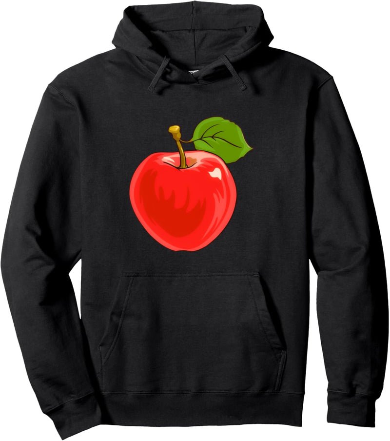 Apfel mit Stiel Pullover Hoodie