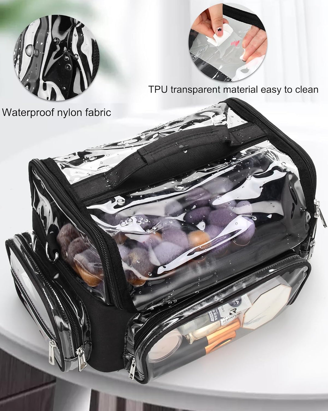 Kosmetikpinsel-Tasche Extra Gross Profi Kosmetikpinselbeutel XL Essentials für Kosmetikerinnen Reise