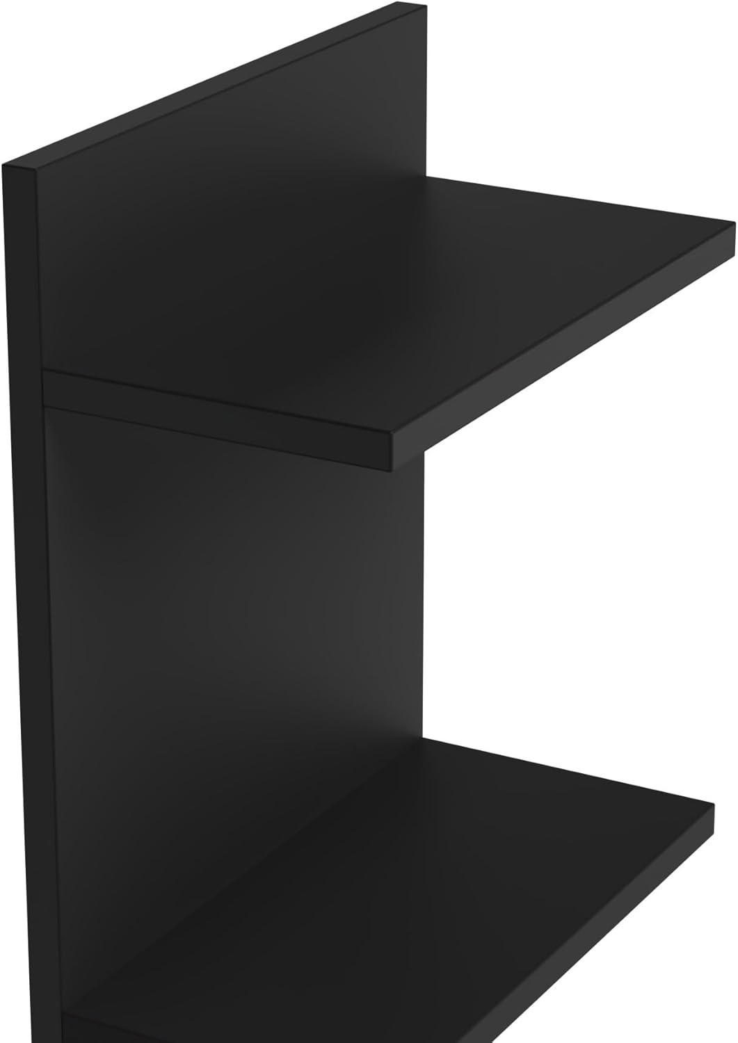 AKKE Hängeregal Wandregal - 80 x 40 cm Möbelplatte - Regal 3 Ebenen - Anthrazit, Anthrazit