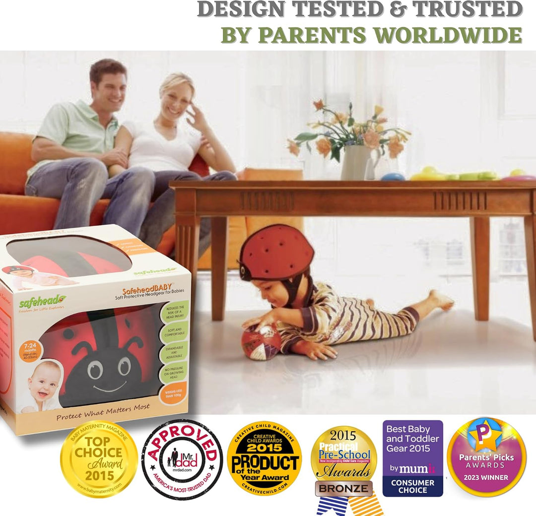 SafeheadBABY Award-Winning Soft Infant Head Protector for Crawling and Walking Expandable Lightweigh