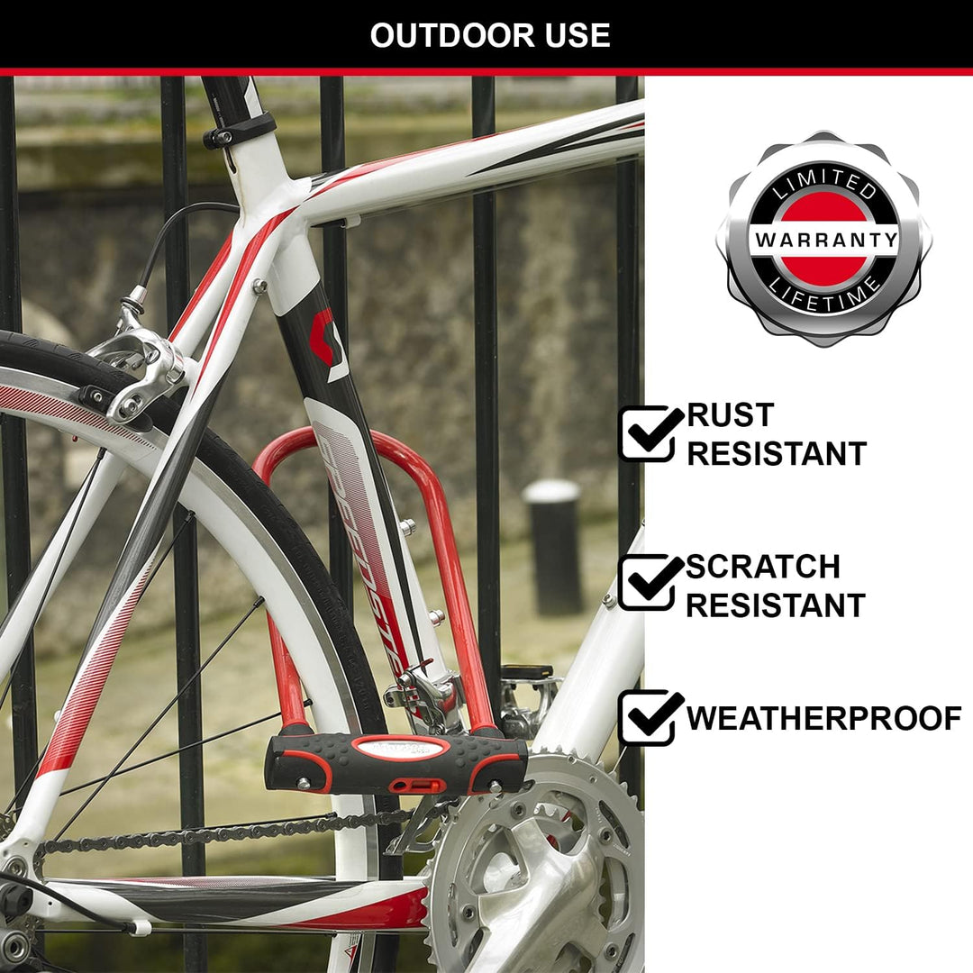 MASTER LOCK Bügelschloss [Schlüsselschloss] [mit Halterung] [Zertifiziertes Fahrrad Schloss - Secure