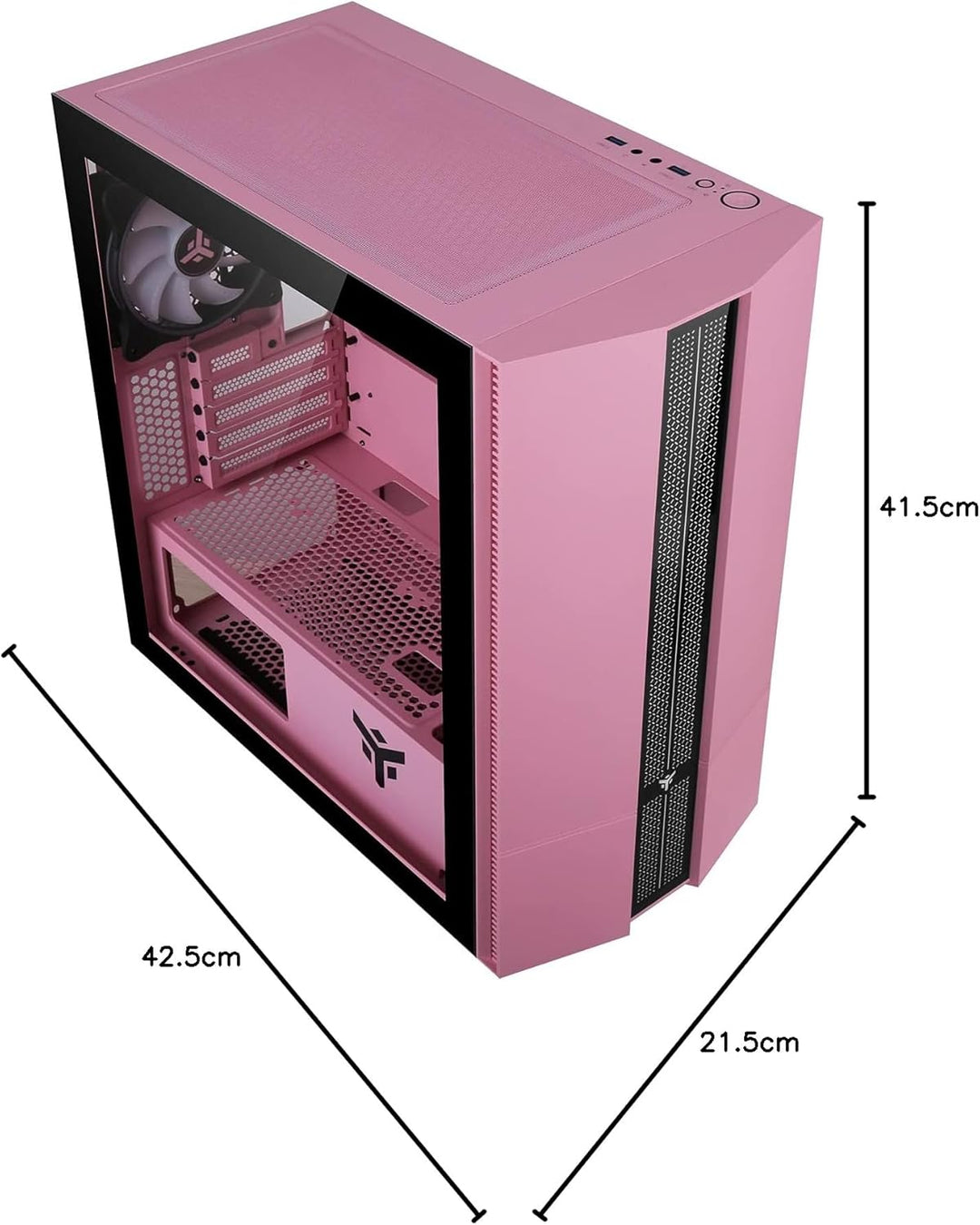 Case Itek Case LIFLIG P41 LIFLIG P41 Mini Tower, mATX, 12cm ARGB Fan, 2xUSB3, Side Panel Temp Glass,