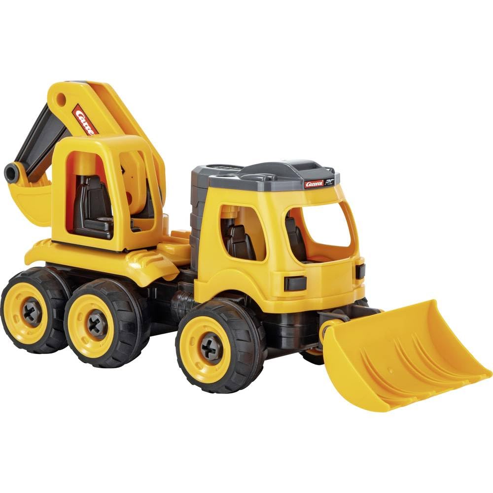 Carrera RC First Bagger - Backhoe Loader mit Controller I Ferngesteuertes Auto ab 3 Jahren für drinn