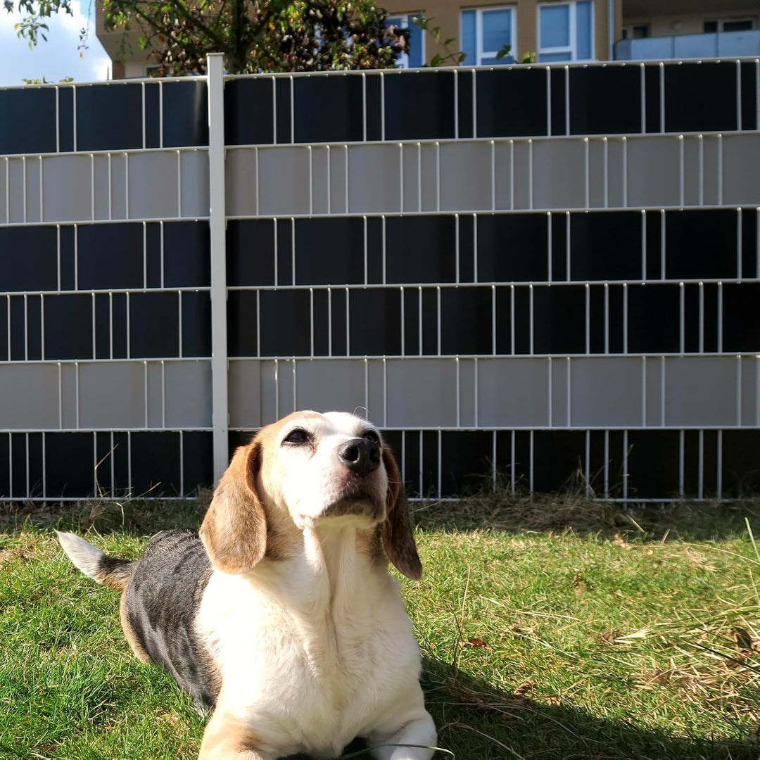 Workinghouse PVC Sichtschutzstreifen für Doppelstabmattenzaun - 450g/m² 50 m x 19 cm - Zaunsichtschu