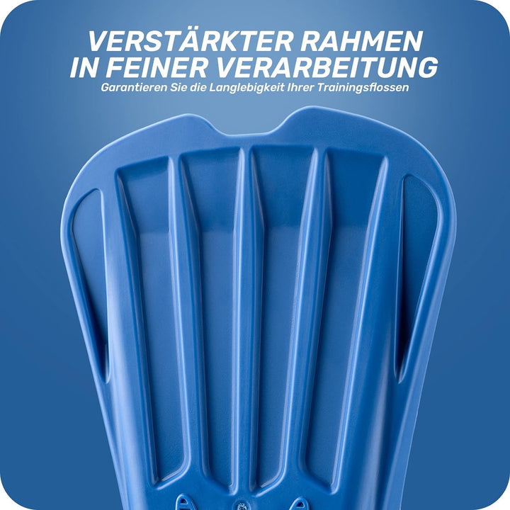 CAPAS Kurze Trainingsflossen für Schwimmen | Komfortable Silikon Schwimmflossen | Kurzflossen | Tauc