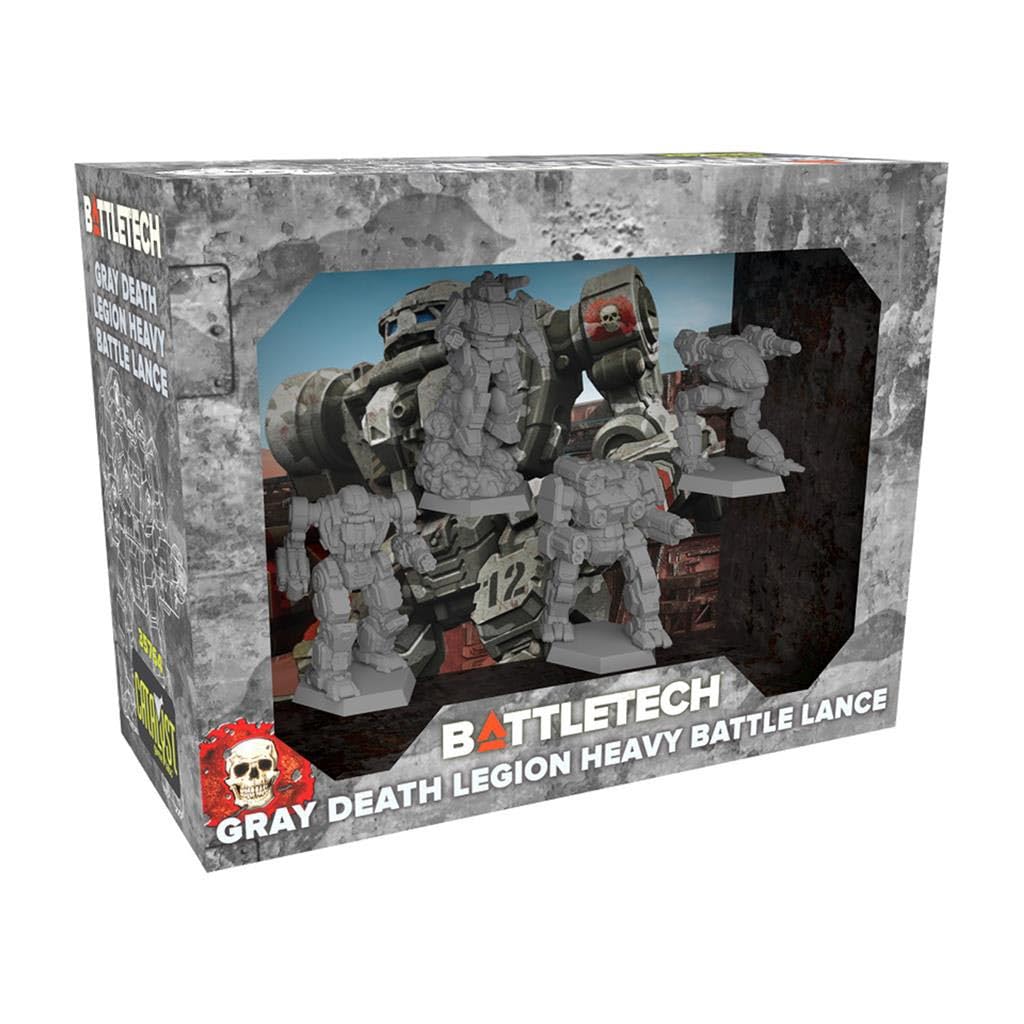 Catalyst Game Labs BattleTech | Miniatures | Gray Death Legion Heavy Battle Lance | Expansion | Mini