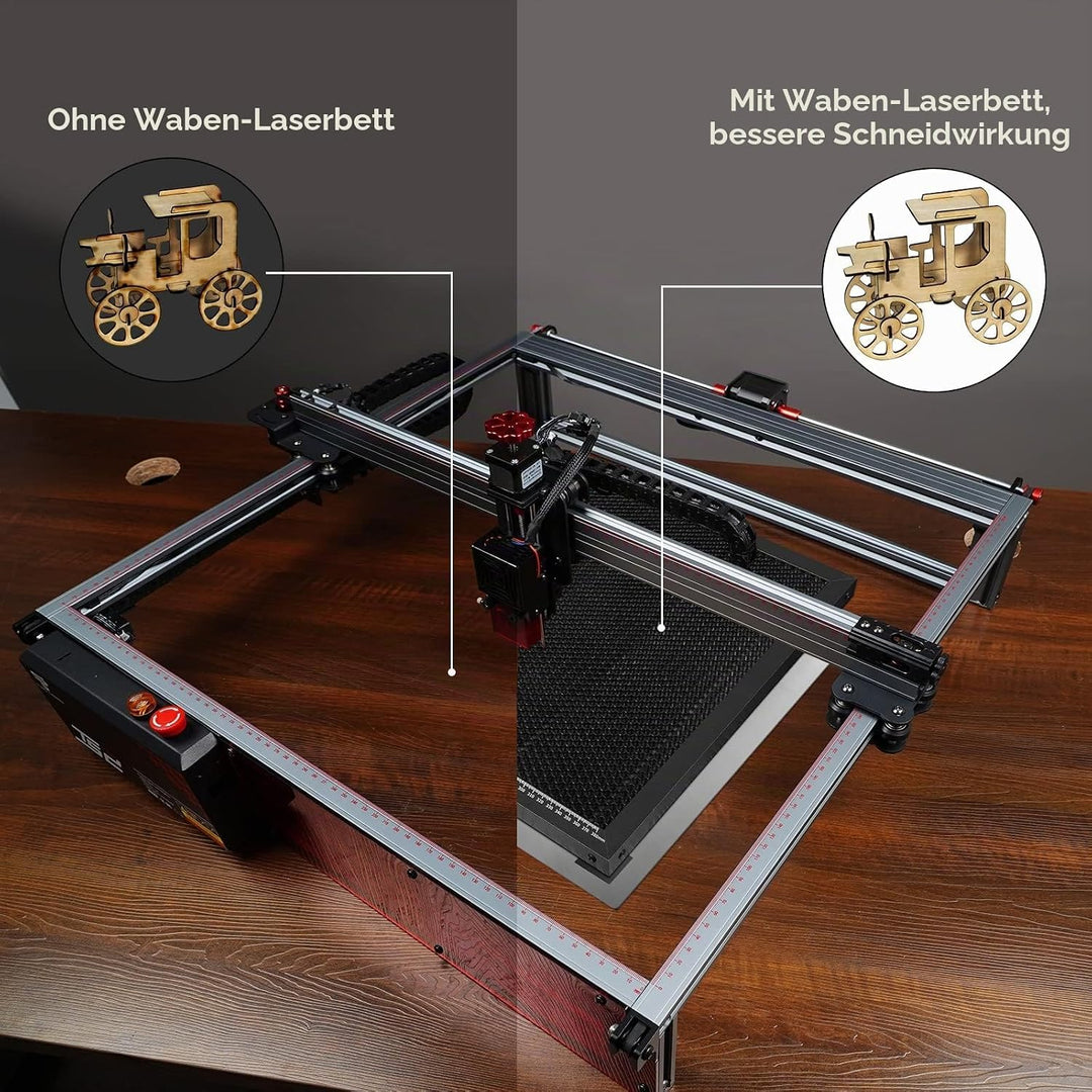Twotrees Wabentisch 500x500mm Laser Waben Arbeitstisch für Lasergravierer Honeycomb Wabenplatte mit