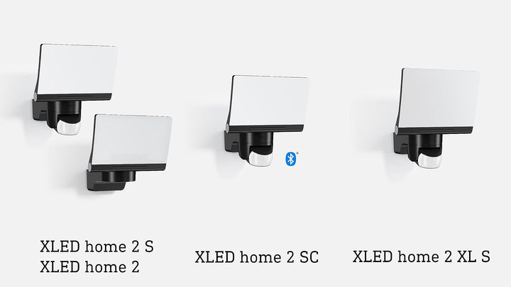 Steinel LED-Strahler XLED Home 2 S Schwarz, Flutlicht, voll schwenkbar, 13,7 W, 180° Mit Bewegungsme