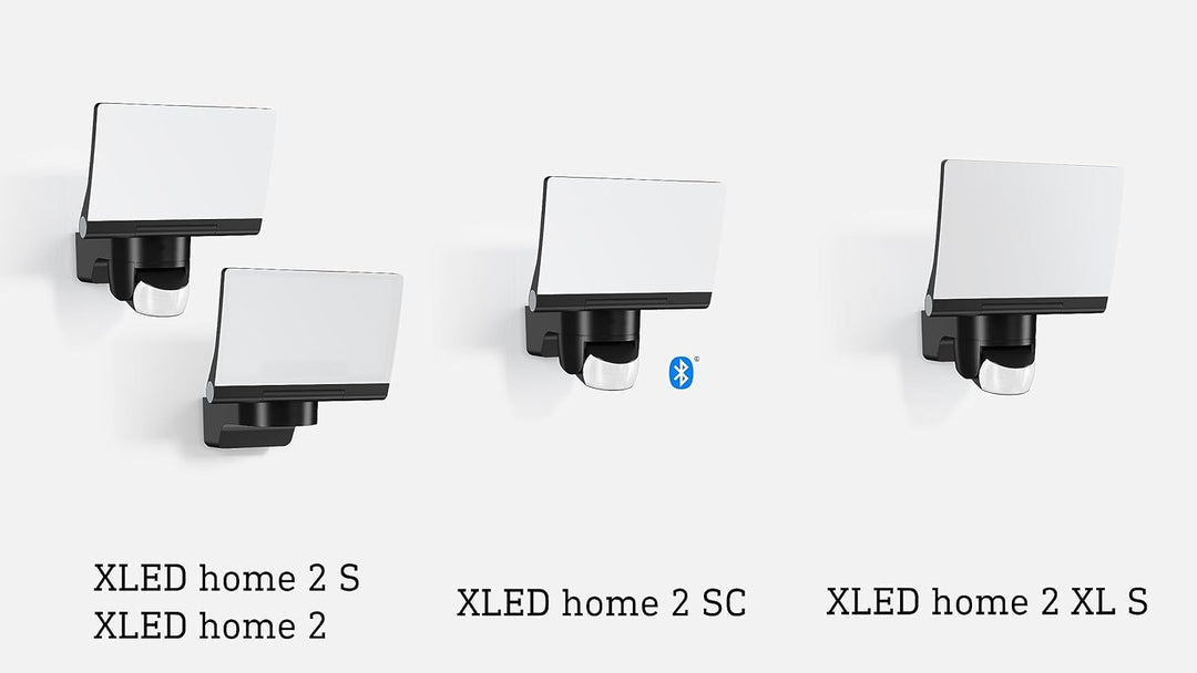Steinel LED-Strahler XLED Home 2 S Schwarz, Flutlicht, voll schwenkbar, 13,7 W, 180° Mit Bewegungsme