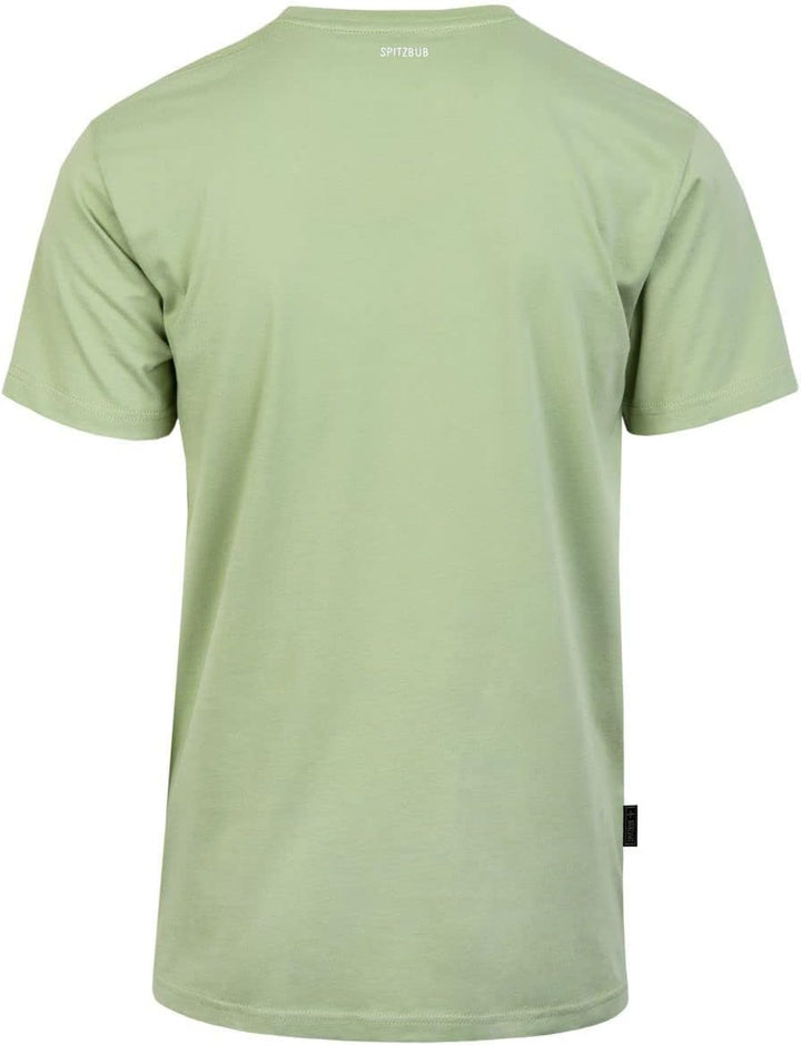Spitzbub Herren T-Shirt Shirt mit Print oder Stick Street-Design M Grün, M Grün