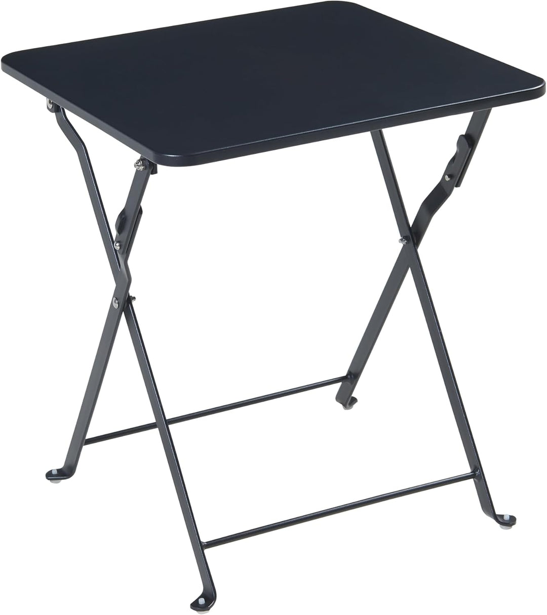 [en.casa] Campingtisch Vegårshei Klapptisch Gartentisch Stahl klappbar quadratisch Outdoor-Tisch fal