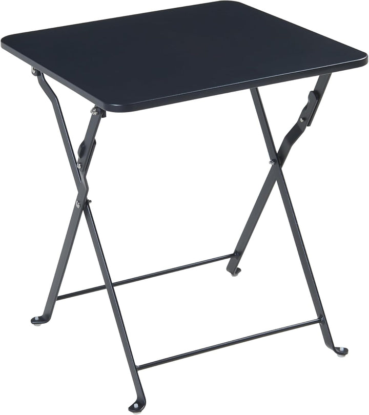 [en.casa] Campingtisch Vegårshei Klapptisch Gartentisch Stahl klappbar quadratisch Outdoor-Tisch fal