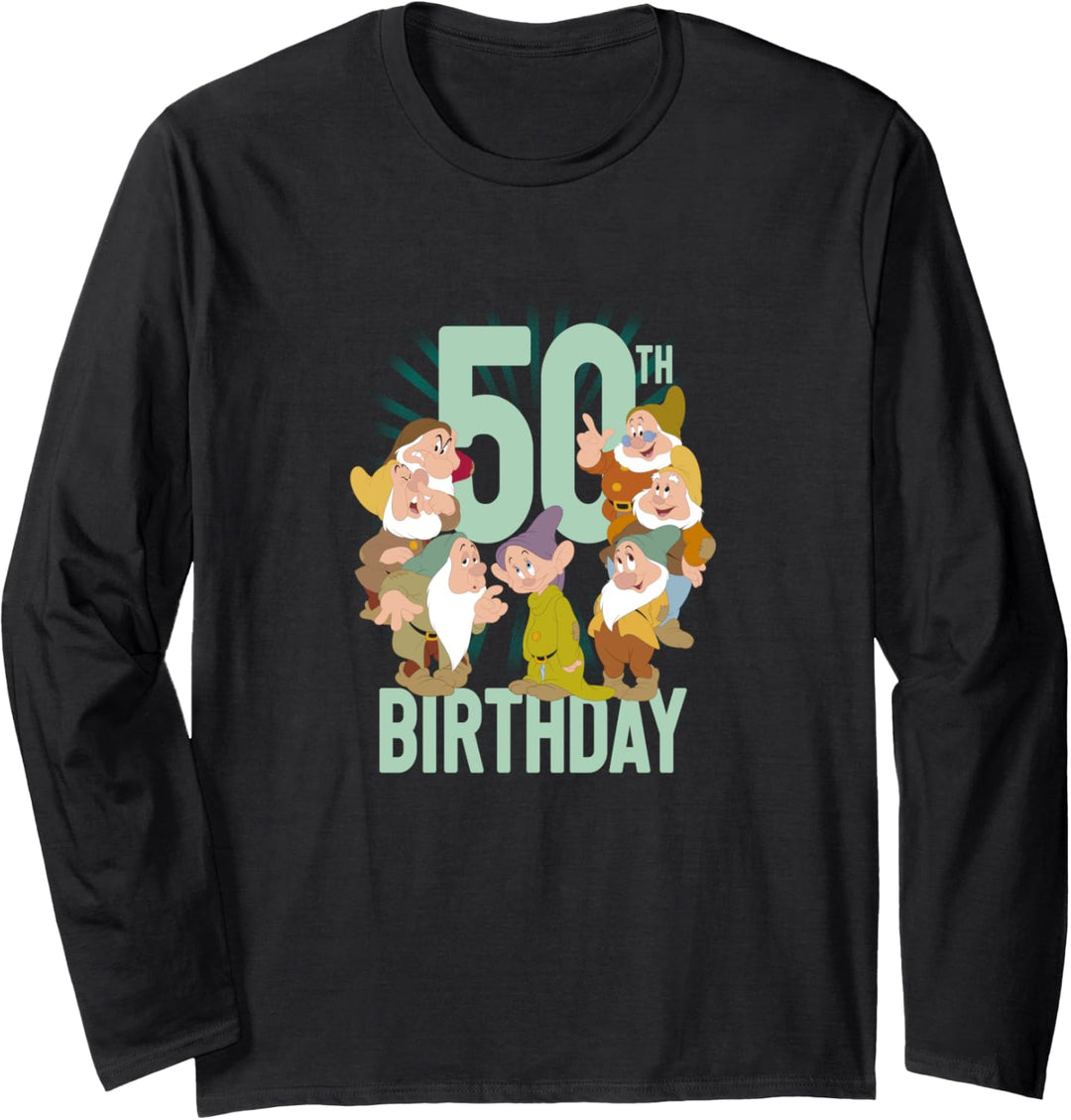 Disney Snow White Dwarfs Group Shot 50th Birthday Langarmshirt