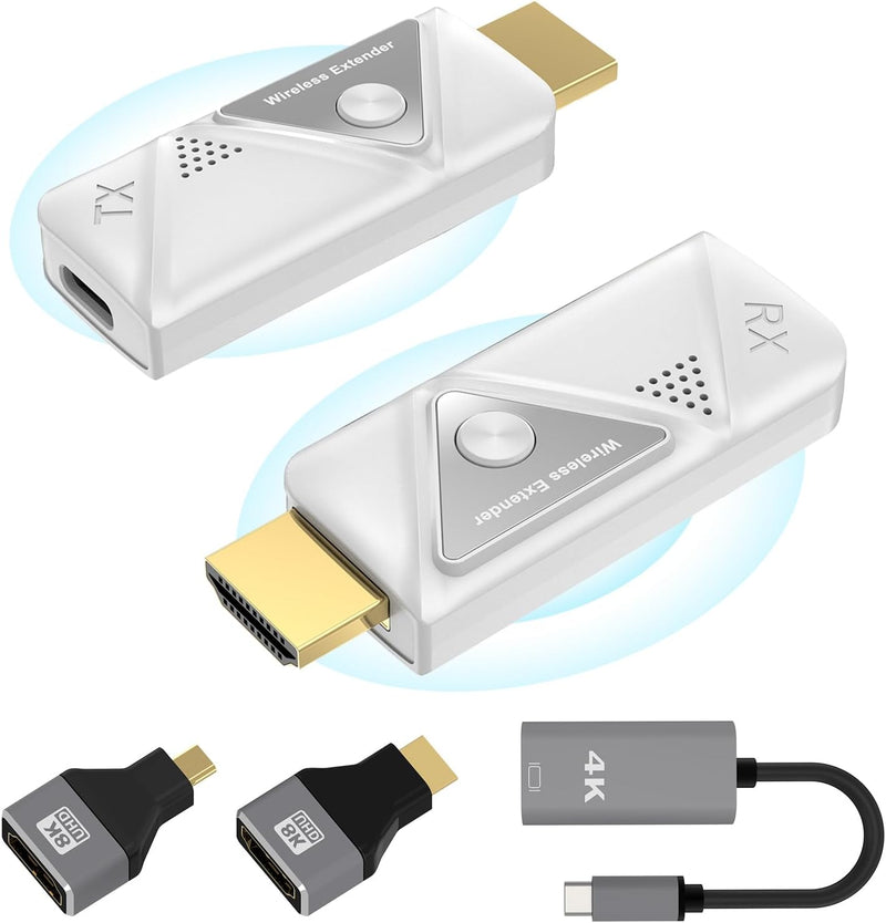 HDMI Wireless Transmitter and Receiver, Wireless HDMI Extender zum Streamen von Video und Audio vom