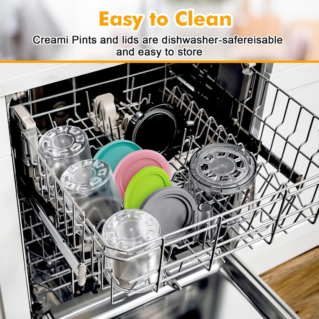 4er Set Creami Behälter für die Ninja Creami Eismaschine - Kompatibel mit NC301 NC300 NC299AMZ-Serie