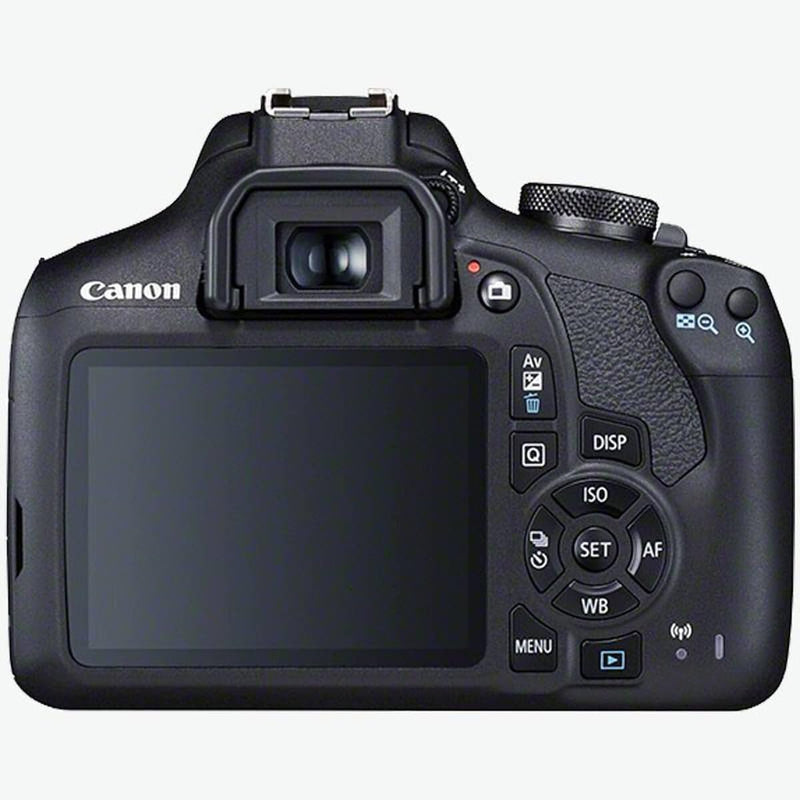 Canon EOS 2000D Spiegelreflexkamera Gehäuse (24,1 MP, DIGIC 4+, 7,5 cm (3,0 Zoll) LCD, Full-HD, WIFI