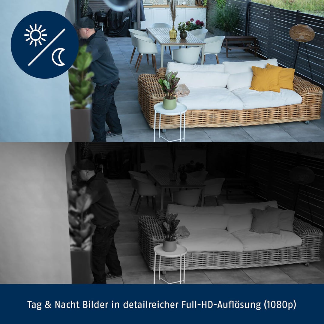 ABUS 96489 WLAN Tube Kamera, Schwarz, 1 Stück (1er Pack) Schwarz Single, Schwarz Single
