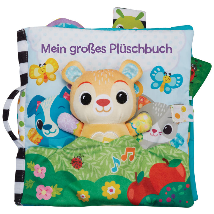 VTech Baby Mein grosses Plüschbuch – Fühlbuch/Soundbuch mit Musik und Geräuschen – Stoffbuch mit bew