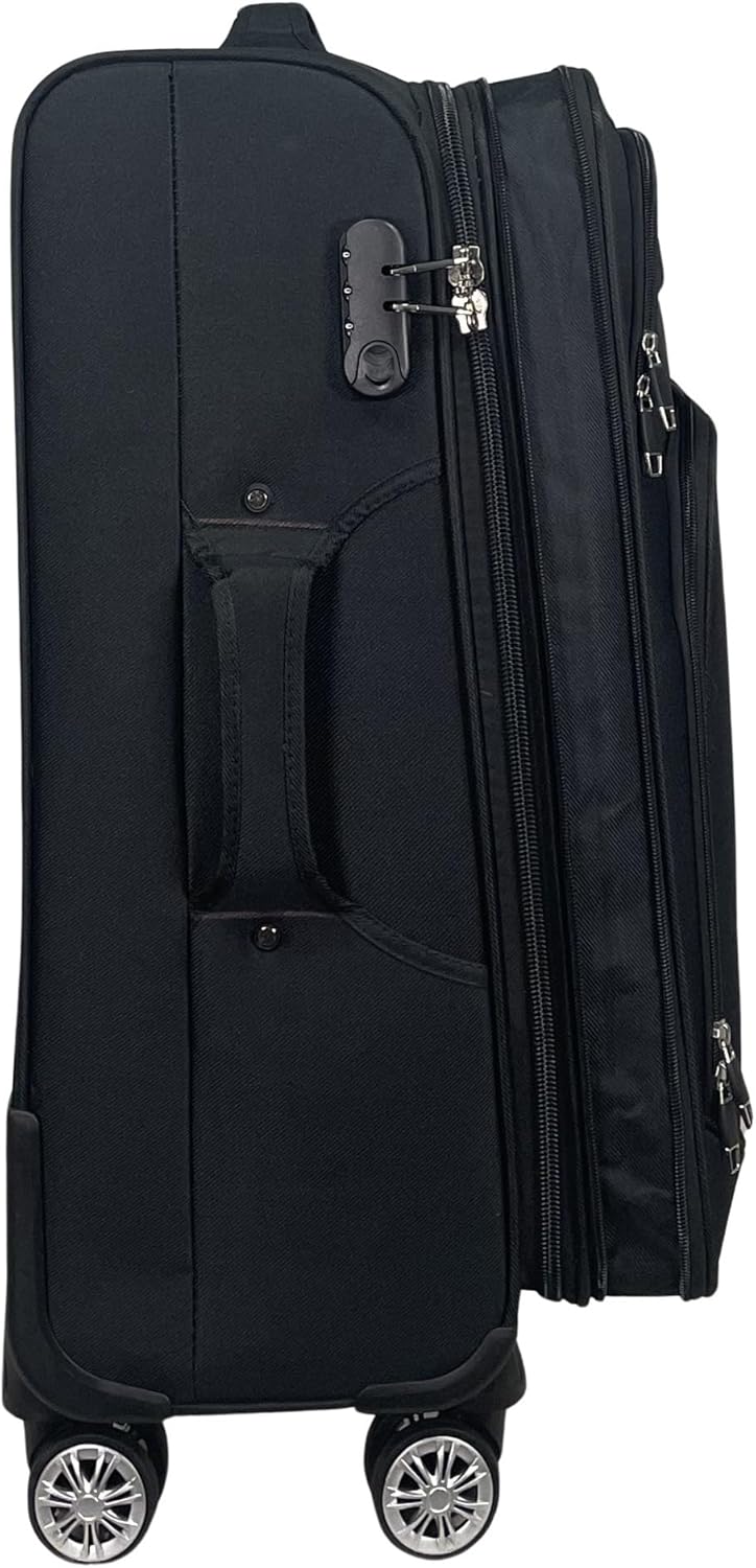 MY TRAVEL BAG Stoff Reisekoffer Trolley Erweiterbar mit Zwillingsrollen (M/L/XL/XXL oder 4er Set) We