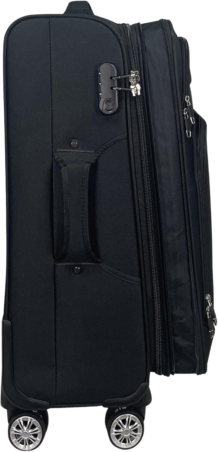 MY TRAVEL BAG Stoff Reisekoffer Trolley Erweiterbar mit Zwillingsrollen (M/L/XL/XXL oder 4er Set) We