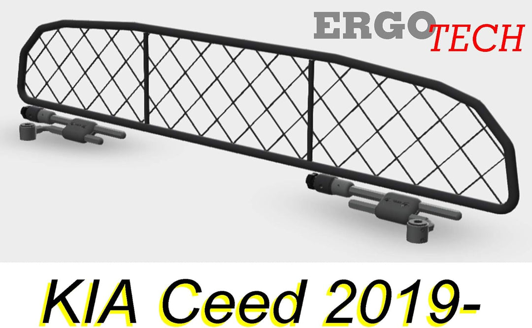 ERGOTECH Trennnetz Trenngitter für KIA Ceed (ab BJ 2019), RDA65-HXXS16, für Hunde und Gepäck