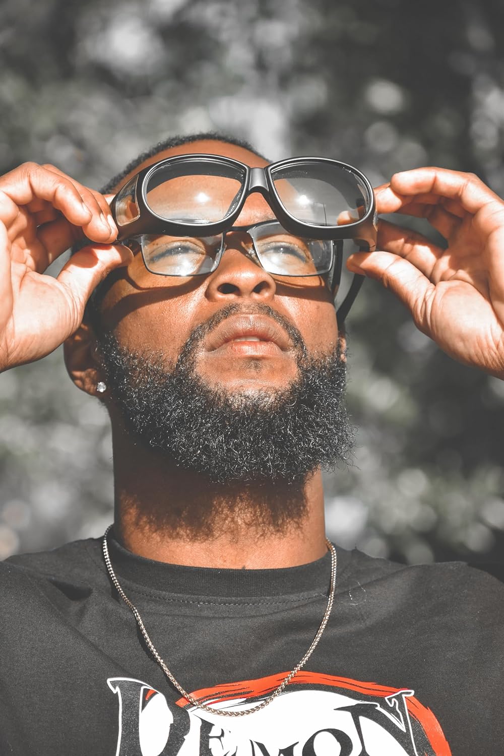Global Vision Outfitter Motorcycle Glasses (Black Frame/Clear-Smoke Lens)