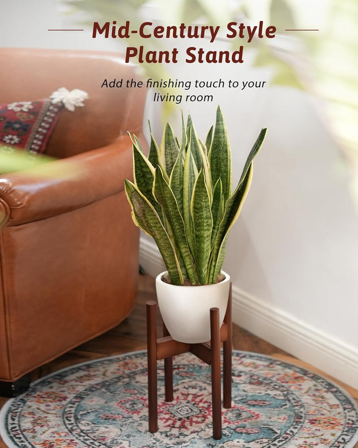 Bamworld Blumenständer Pflanzenständer Holz Pflanzenhocker Indoor Einstellbare Grösse Blumentreppe O
