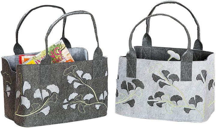 GILDE Filztasche Lotus Laser, 40 cm, Einkaufstasche/Holztasche/Strandtasche - reissfest & trägt viel