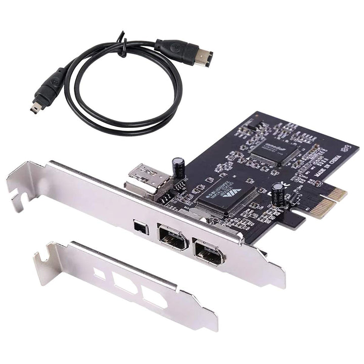 ELIATER PCIe Firewire Karte für Windows 10, IEEE 1394A PCI Express Controller 4 Ports (3 x 6 Pin und