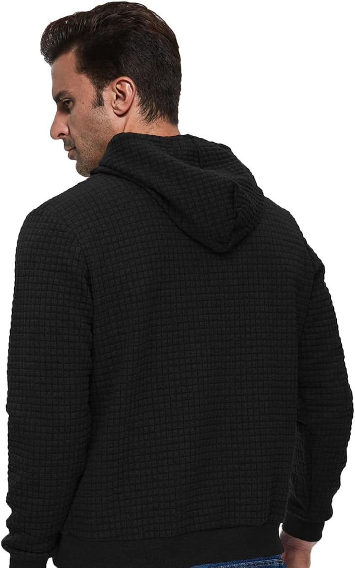 Tansozer Herren Hoodie Casual Sweatshirt Classic Kapuzenpullover mit Tasche XL Hellgrau, XL Hellgrau