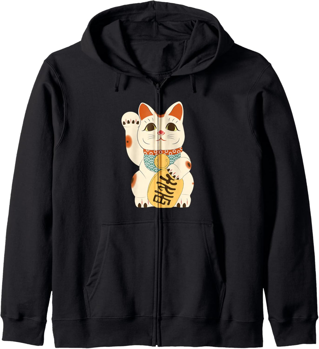 Japanische Glückskatze Maneki Neko Japanische Glückskatze Kapuzenjacke