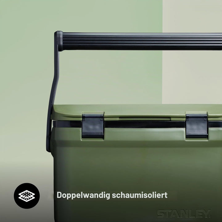 Stanley Adventure Outdoor Cooler 15.1L - Camping Kühlbox - BPA-Frei - Deckel fungiert auch als Sitz
