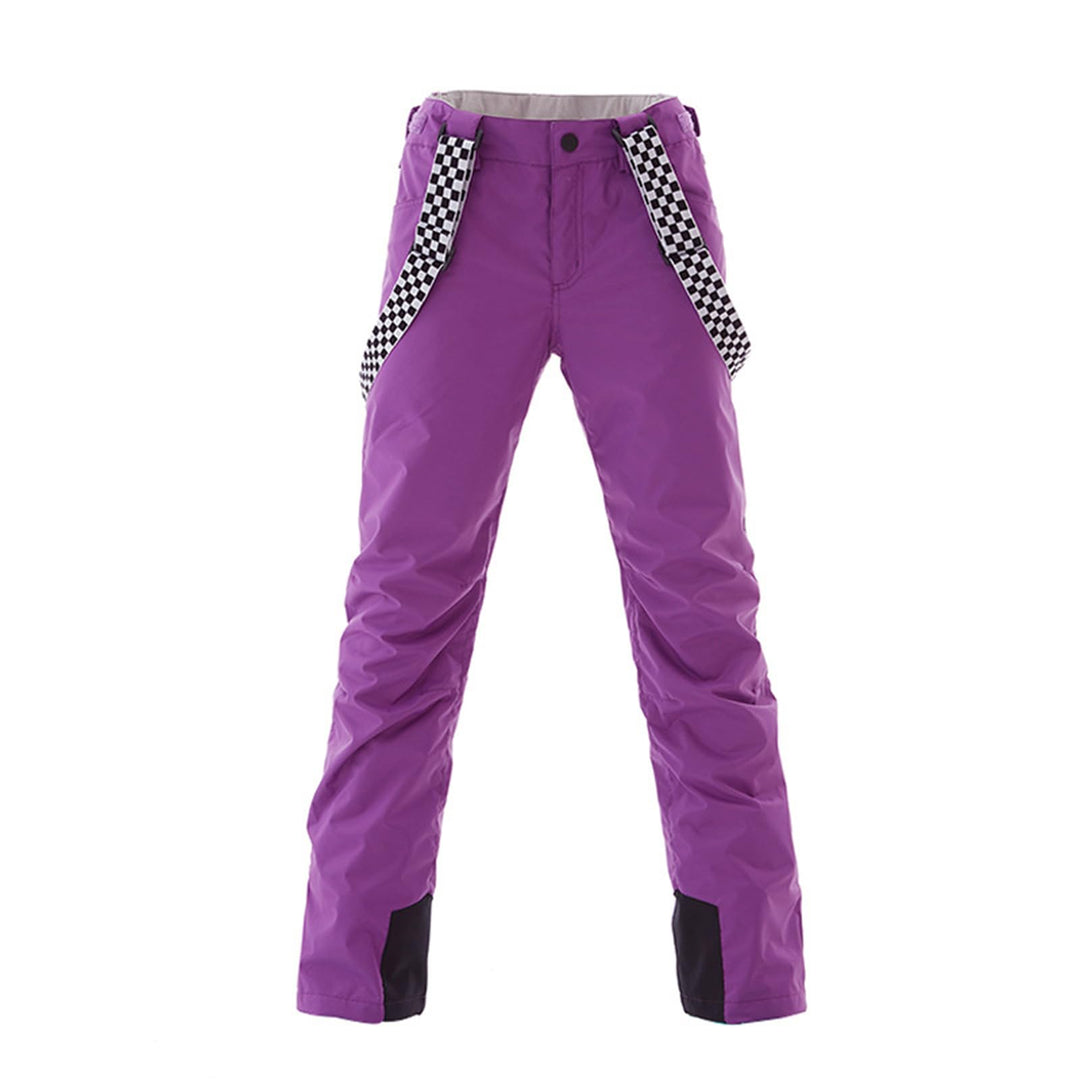 ALSOGO Skihose Damen wasserdichte Professionelle Schneehose Winddichte Hosenträgerhose Winter Outdoo