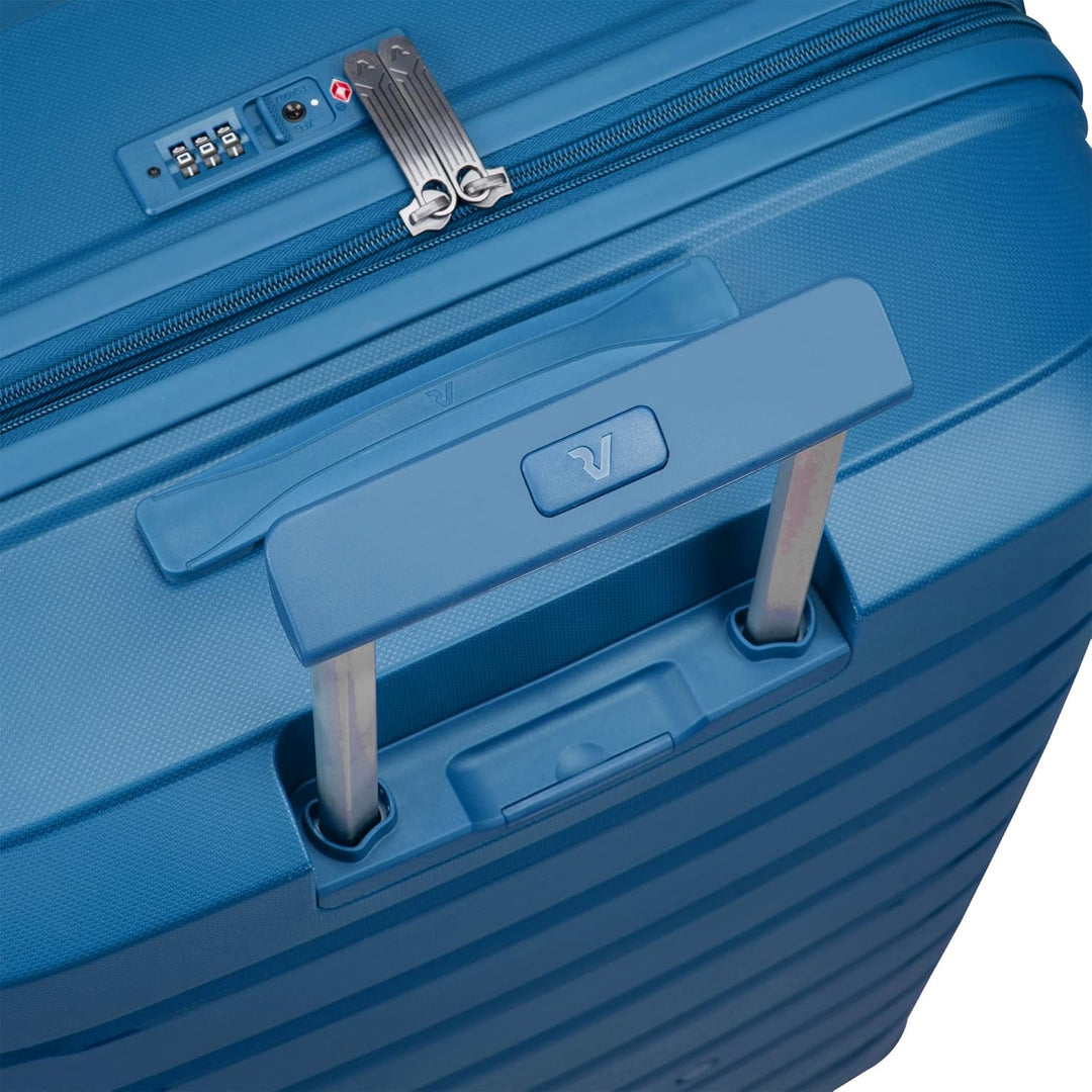 RONCATO B-FLYING Handgepäck Trolley - 4 Rollen, 55/20 erweiterbar, DENIM Öl 55 cm, Öl 55 cm