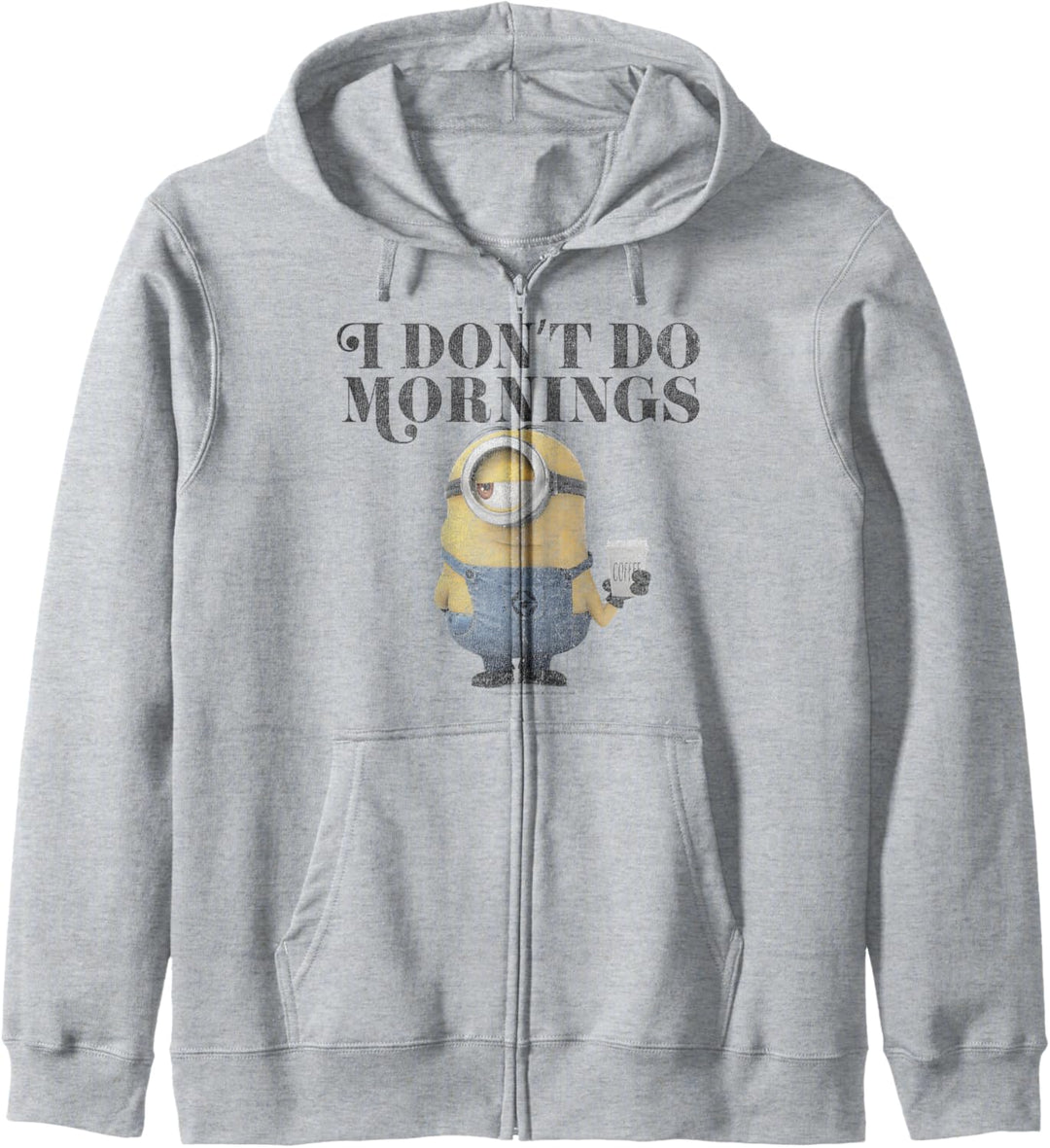 Despicable Me Minions I Don't Do Mornings Kapuzenjacke