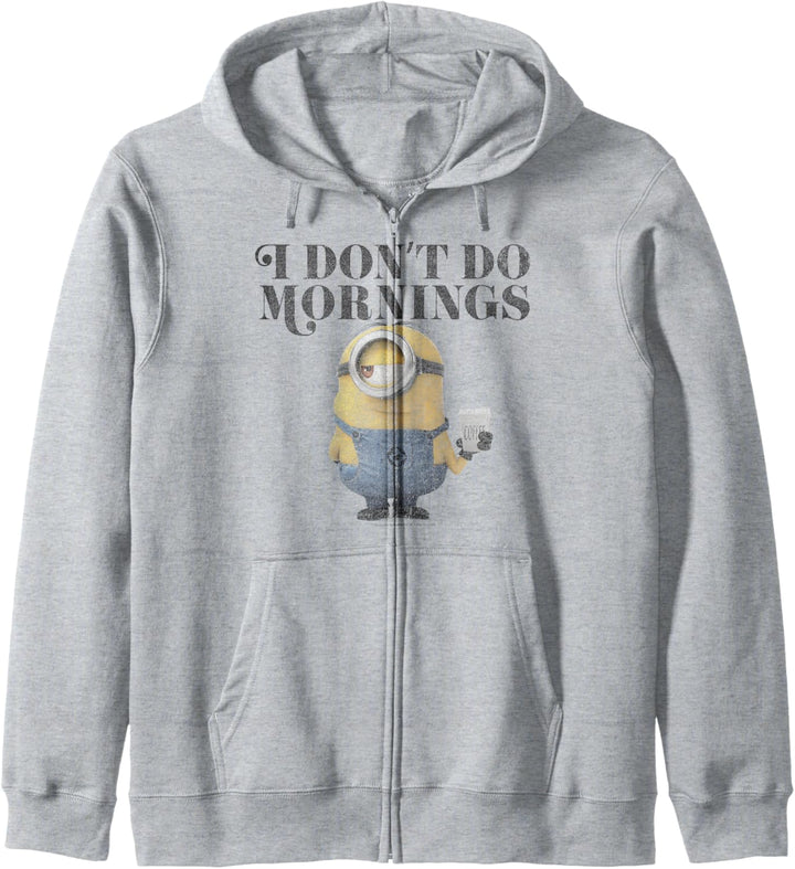 Despicable Me Minions I Don't Do Mornings Kapuzenjacke