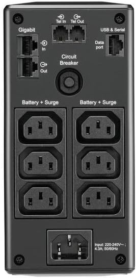 APC by Schneider Electric Back UPS PRO - BR650MI - UPS 650VA Leistung - MI modell (6 IEC Outlets, IE
