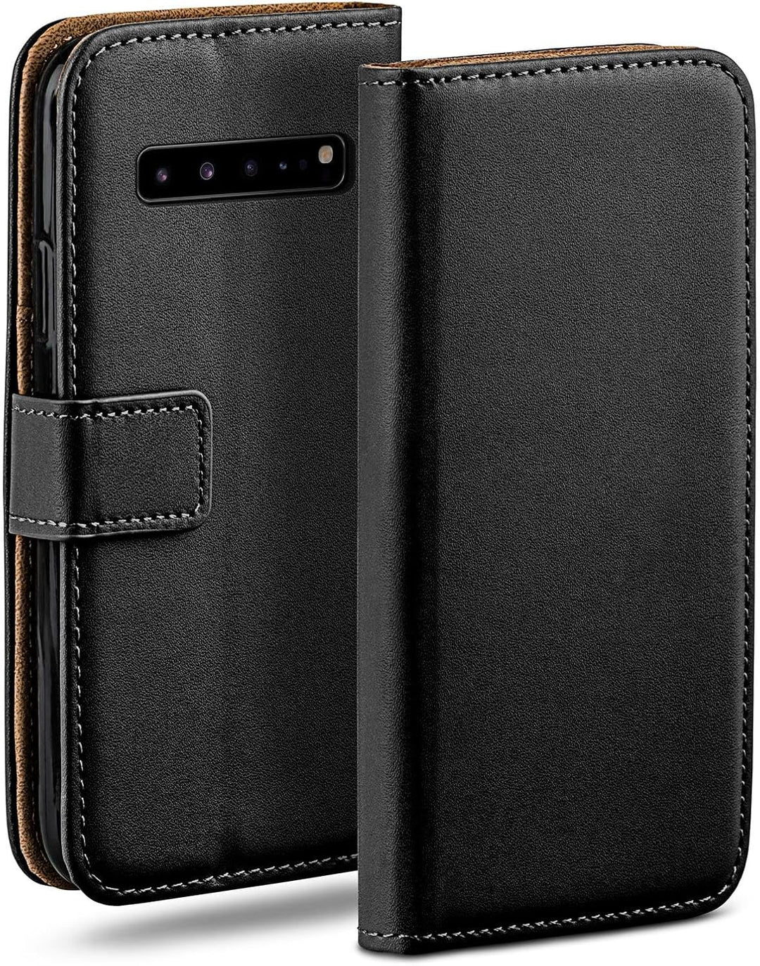 moex Book Case für Samsung Galaxy S10 5G Handyhülle mit Kartenfach, Hülle klappbar 360 Grad Schutzhü