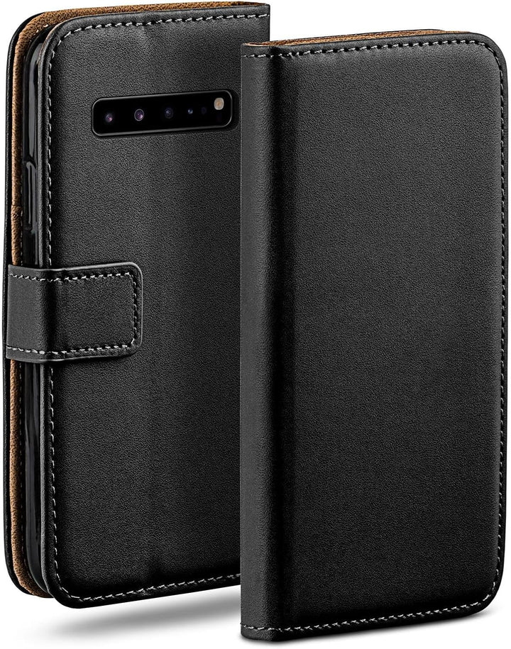 moex Book Case für Samsung Galaxy S10 5G Handyhülle mit Kartenfach, Hülle klappbar 360 Grad Schutzhü