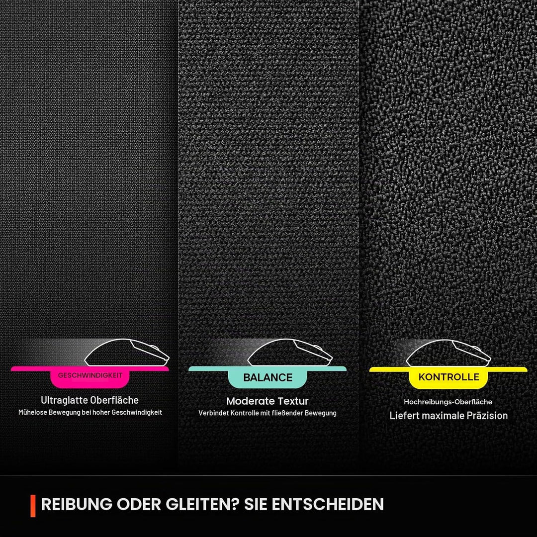 SteelSeries QcK XL Performance Balance Gaming-Mauspad, extra Dichte für EIN sanftes Gleiten, Flache