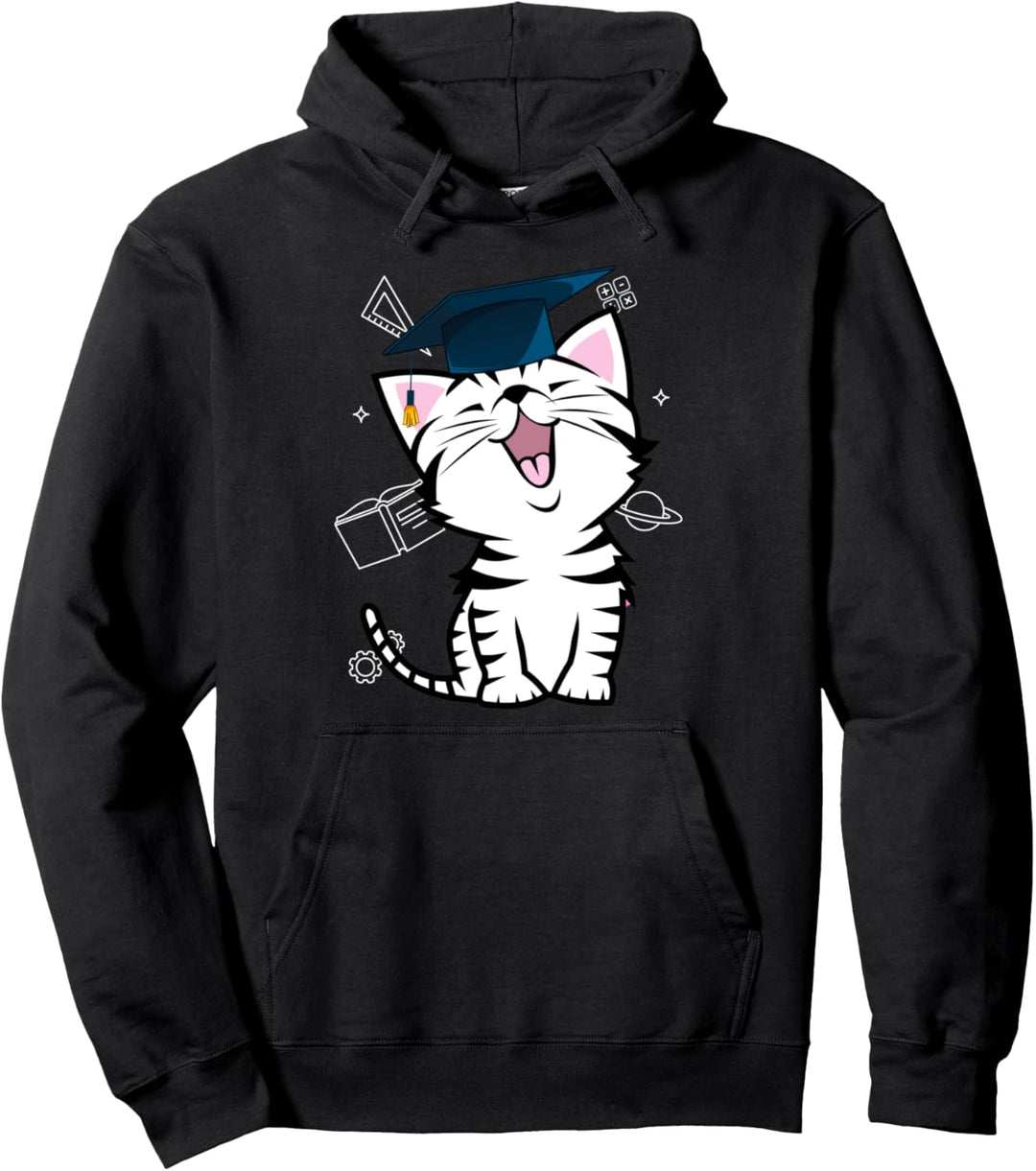 Cat Cute Graduation 2020 Senior Class of 20 Boys Girls Gift Pullover Hoodie