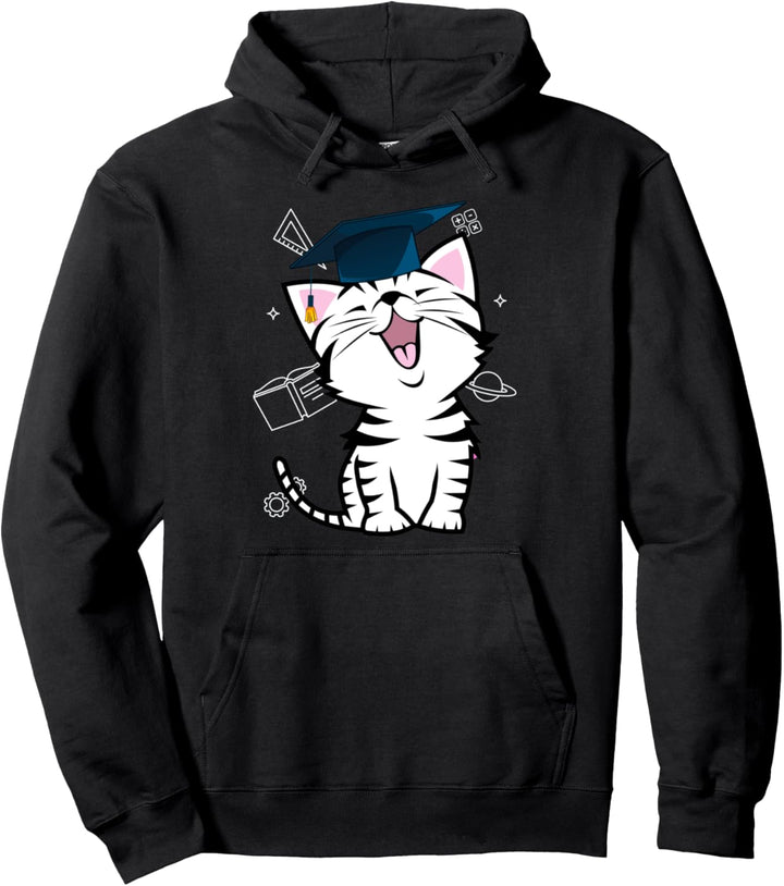 Cat Cute Graduation 2020 Senior Class of 20 Boys Girls Gift Pullover Hoodie