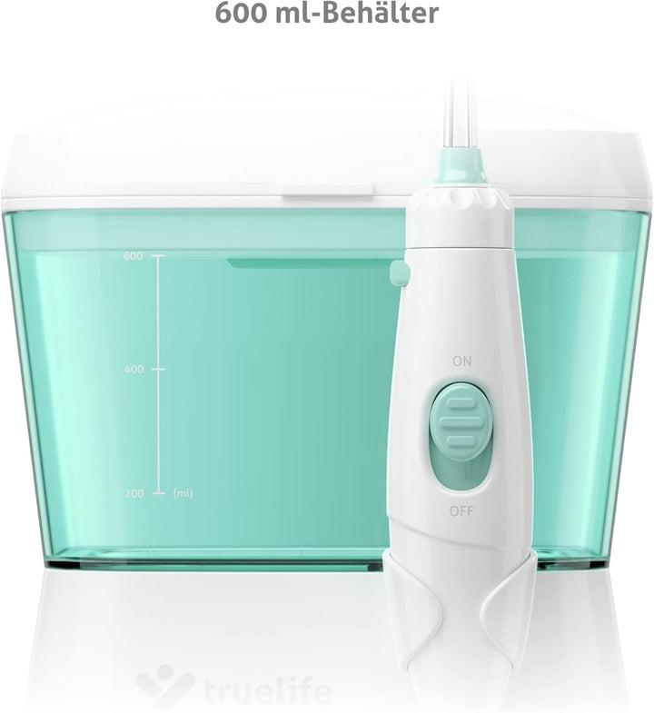 TrueLife AquaFloss Station Munddusche elektrisch für eine perfekte Zahnhygiene, 600 ml Wassertank, Z