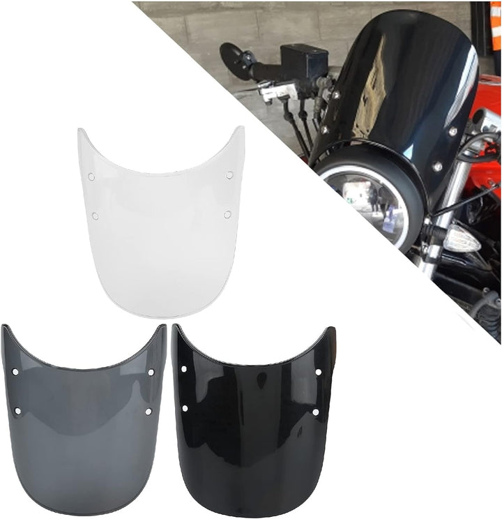 Yctze Motorrad Windschutzscheibe, Motorrad Windschutzscheibe Universal Anti-Crack Scratch Resistant