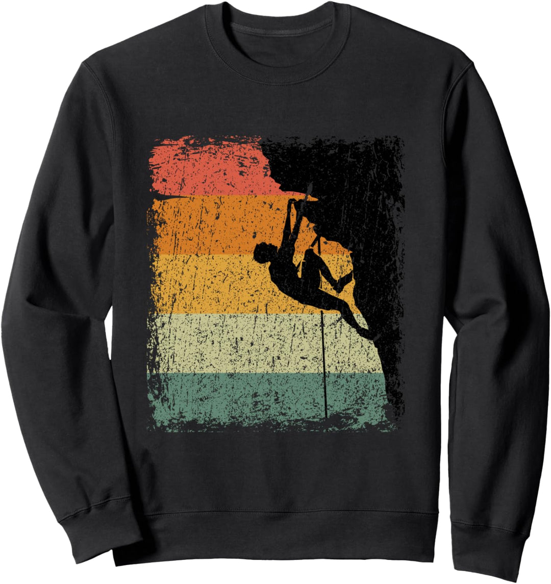 Vintage Klettern Retro Bouldern Bergsteiger Geschenk Sweatshirt