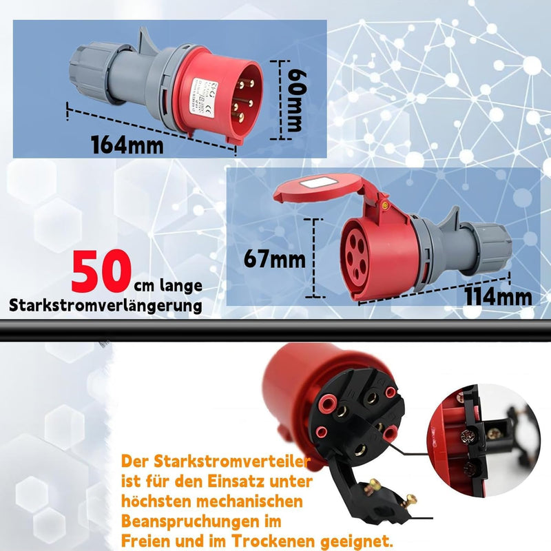 AIFIZO Dual Power Automatischer Transferschalter AC 400V 100A NLQ4-125/4P Umschalter Notstrom für Ko